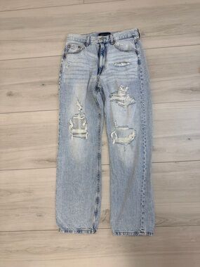 Aeropostale 90s Baggy Distressed High Rise Vintage Jeans Sz 10R Festival